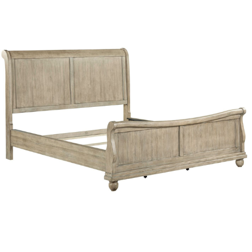 Picture of RUSTIC TRADITIONS QUEEN SLEIGH BED SADDLE TAN