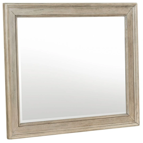Picture of RUSTIC TRADITIONS LANDSCAPE MIRROR SADDLE TAN