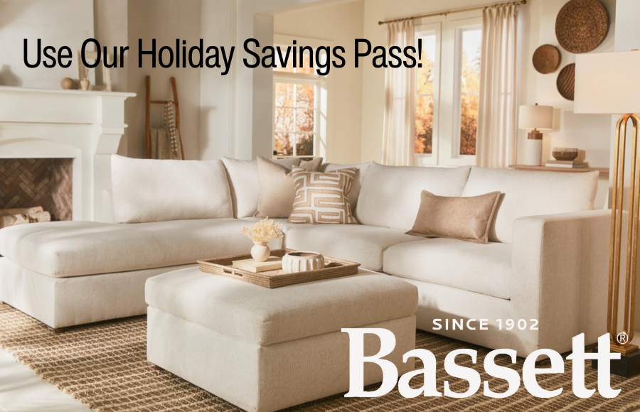 
Oversized, light-colored sectional sofa with a chaise and large storage ottoman, styled in a contemporary, neutral living space.