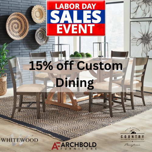 A furniture store advertisement for a 