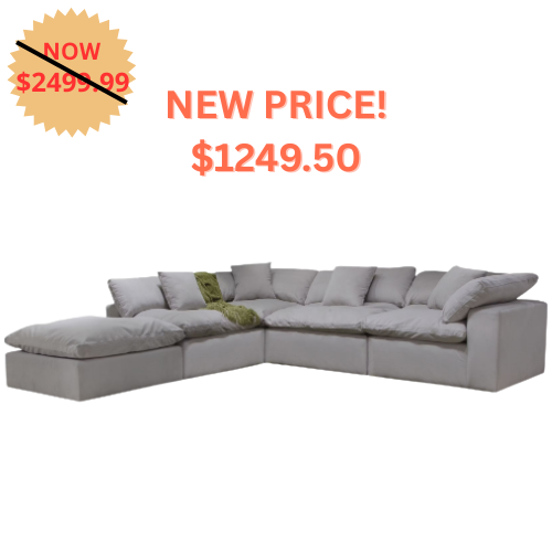 Product sale graphic for a grey modular 