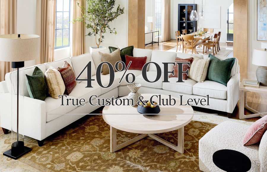 
True Custom and Club Level 40% Off.