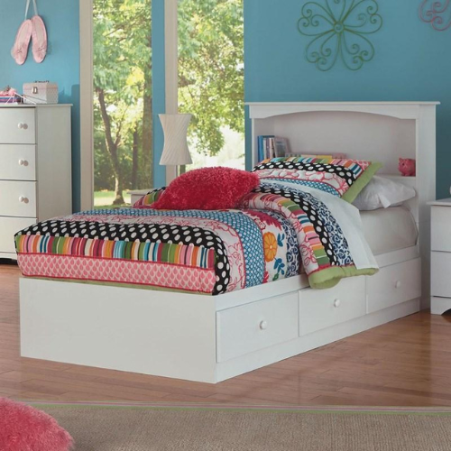 Perdue Storage Bed with Bookcase Headboard