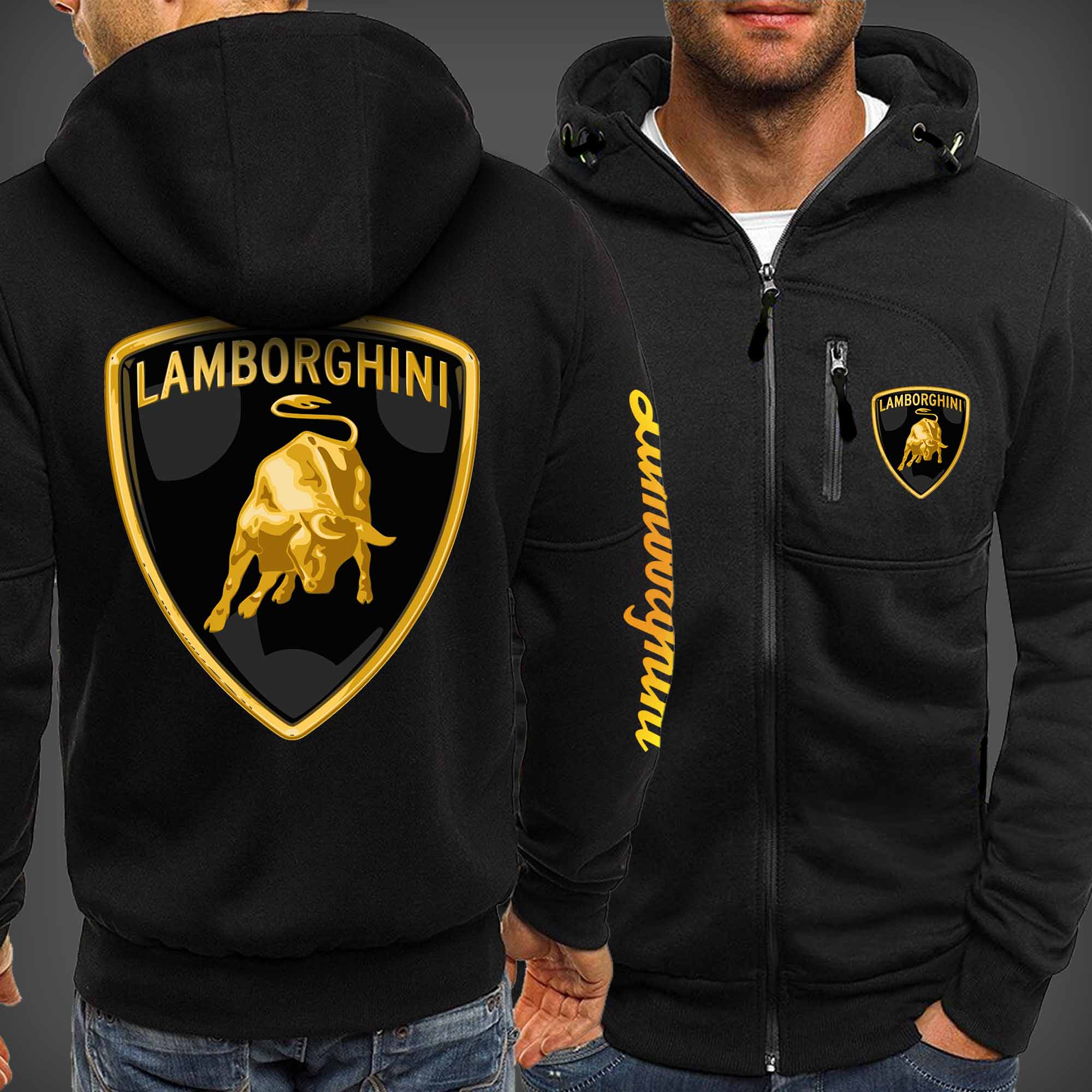 Lamborghini Zip Coat Hoodie All Over Print For Men – 5fandomstore