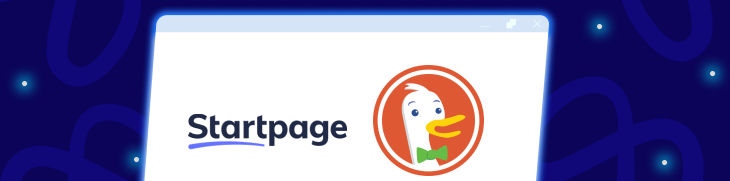 Startpage and DuckDuckGo logo as an alternative search engines that will not block news after bill c-18.
