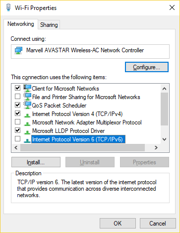 Отключить ipv6 windows server core