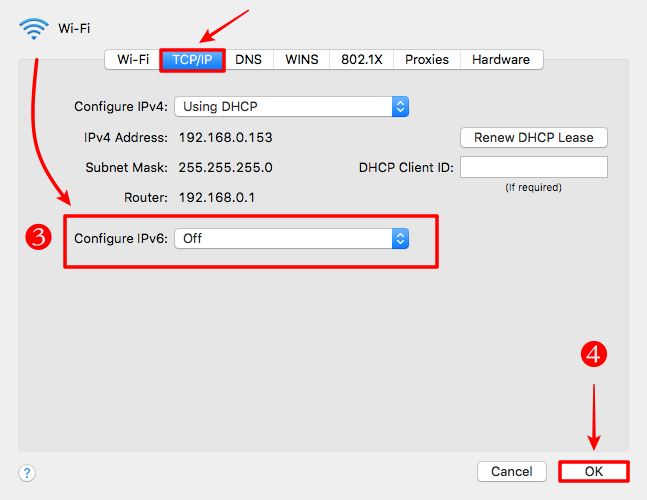 check for ipv6 on mac