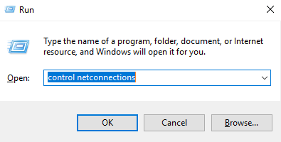 windows control netconnection