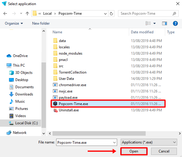 popcorn time exe
