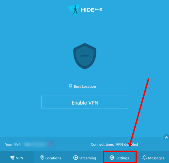 how to disable hide me vpn