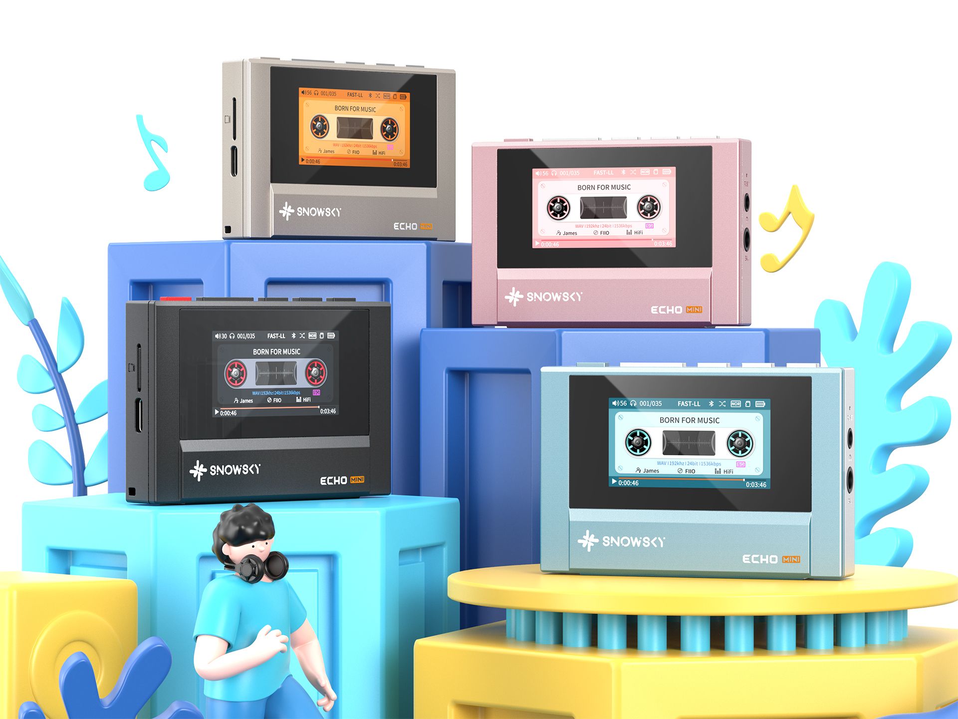 FIIOs Retro-DAP 'ECHO MINI' jetzt in vier Farben erhältlich - HiFi.Fan