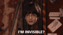 harry potter invisibilty cloak gif