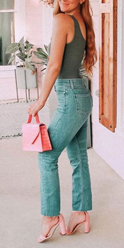 26 Preppy jeans ideas to Start Wearing Now. Preppy summer outfits via higiggle.com