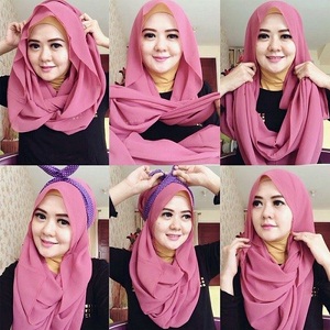 Tutorial Hijab Pashmina dengan Headband 4