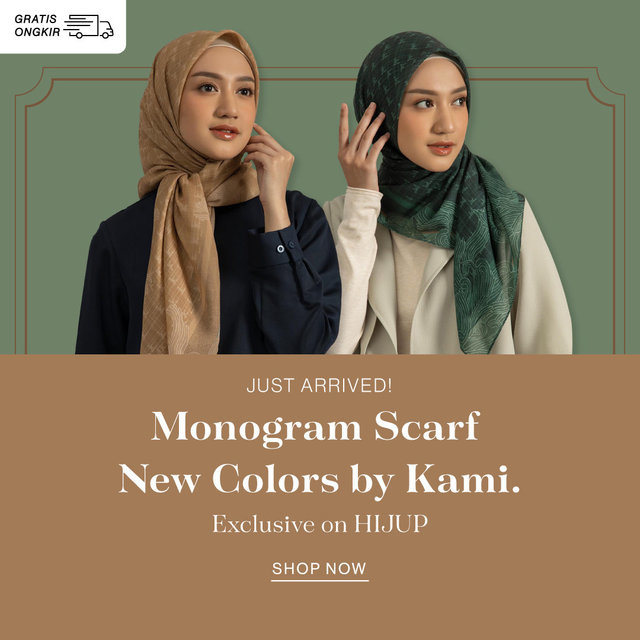 Monogram Scarf New Colors by Kami.