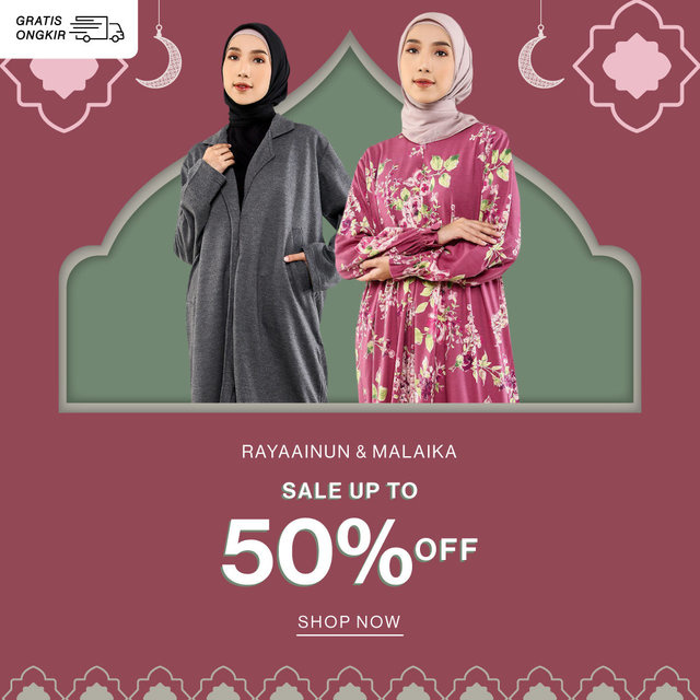 Rayaainun & Malaika Sale Up to 50%