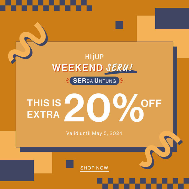 Weekend Sale Extra 20% 4 Mei 2024