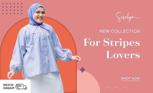 Siselyo Syahla Kemeja Stripe