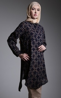 Blus Rashi Top Navy