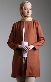 Cardigan Makalu Outer Terracota Terracota-102078
