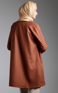 Cardigan Makalu Outer Terracota Terracota-102079