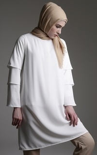 Long Dress Katta Dress White White-107132