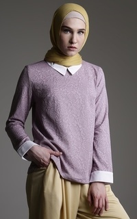 Blouse Blouse Garden Rose Purple-107164