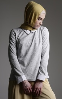 Blouse Blouse Garden Rose Light Grey-107165