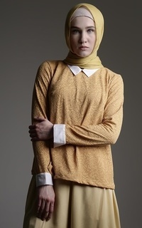 Blouse Blouse Garden Rose Mustard-107166