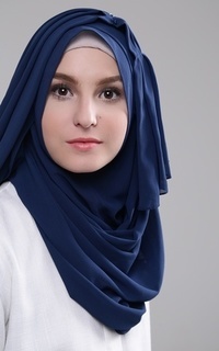 Pashmina Arabian Hijab Navy-111294