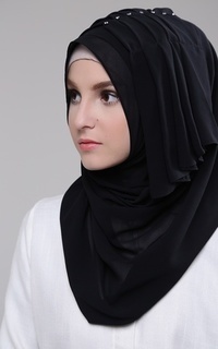 Pashmina Arabian Hijab Black-111299