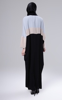 Gamis Nesya Dress Grey-Black-122645