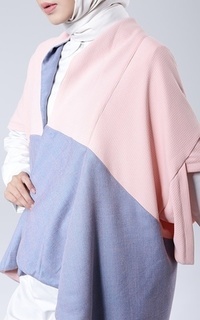 Cardigan Ginata Outer Peach-Blue-132094