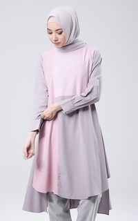 Tunik Devina Tunik Grey Mix Pink-136772