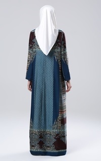 Cardigan Kania Outer Blue Motif-182383