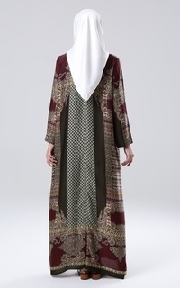 Cardigan Kania Outer Brown Motif-182386