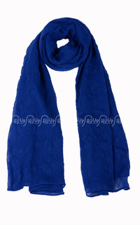 Hijab Viscose Shawl Motif Blue-18604