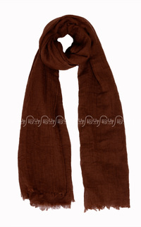 Scarf Viscose Shawl Brown-18610