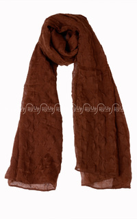 Hijab Viscose Shawl Motif Brown-18612
