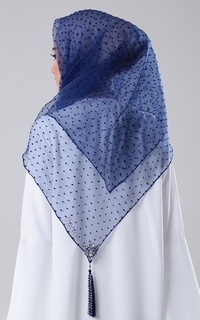 Hijab Motif Camelia Ruby Scarf Navy-188334