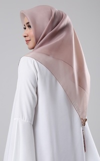 Printed Scarf Camelia Scarf Choco Beige-195502