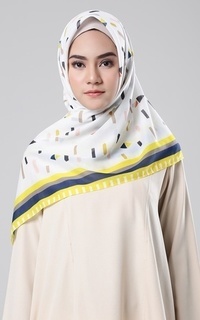 Printed Scarf Shasa Scarf Broken White-196582