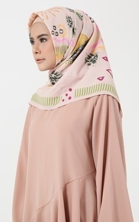 Hijab Motif New Scarf Square Saharan Nude-199021