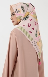 Hijab Motif New Scarf Square Saharan Nude-199100
