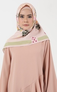 Hijab Motif New Scarf Square Saharan Nude-199103