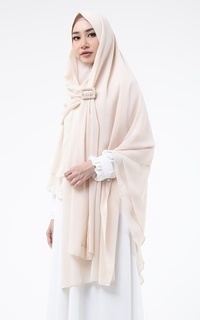 Hijab Instan Calandra 3L Khimar Cream