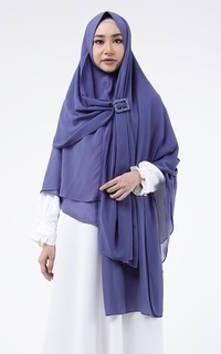 Hijab Instan Calandra 3L Khimar Dark Purple