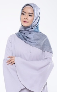 Hijab Motif Lura Scarf in Grey