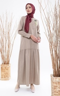 Long Dress Noah Dress Tan-233531