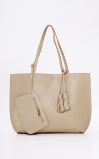 Tas Flat Large Tote Gold